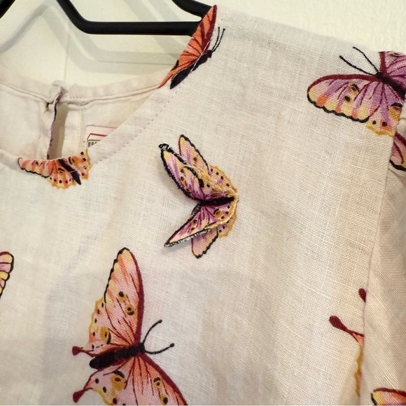 Banjanan Garcia butterfly linen dress M - Picture 6 of 12